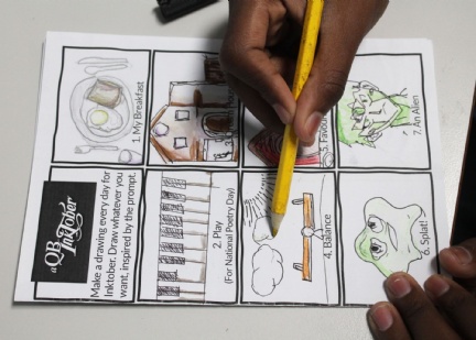 Inktober view on our news page